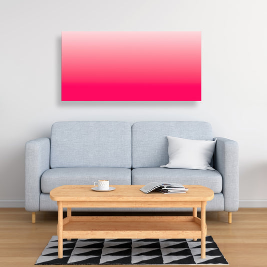 Delicate Magenta Gradient - Pink Canvas for Home Decor | Art