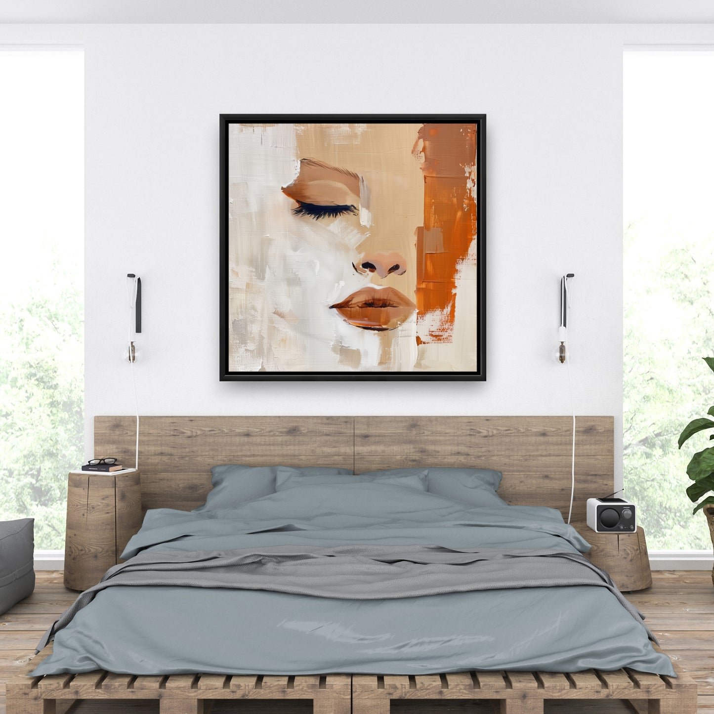Half - 24"x24" Framed canvas