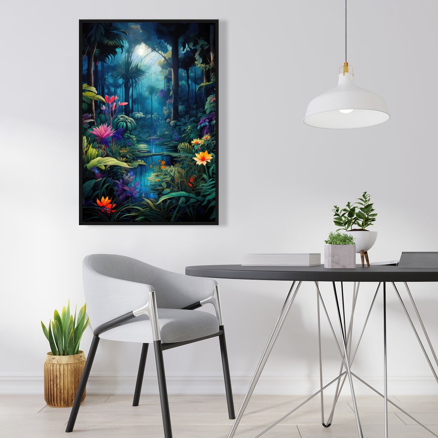 The beauty of nature - Orange Framed Canvas for Home Decor