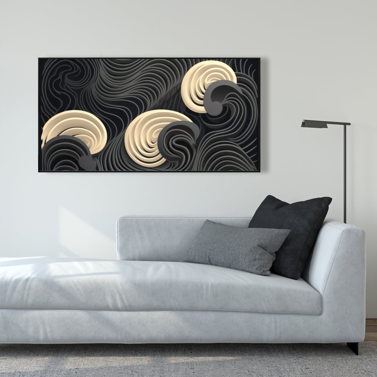 Layers - 36"x36" Framed canvas