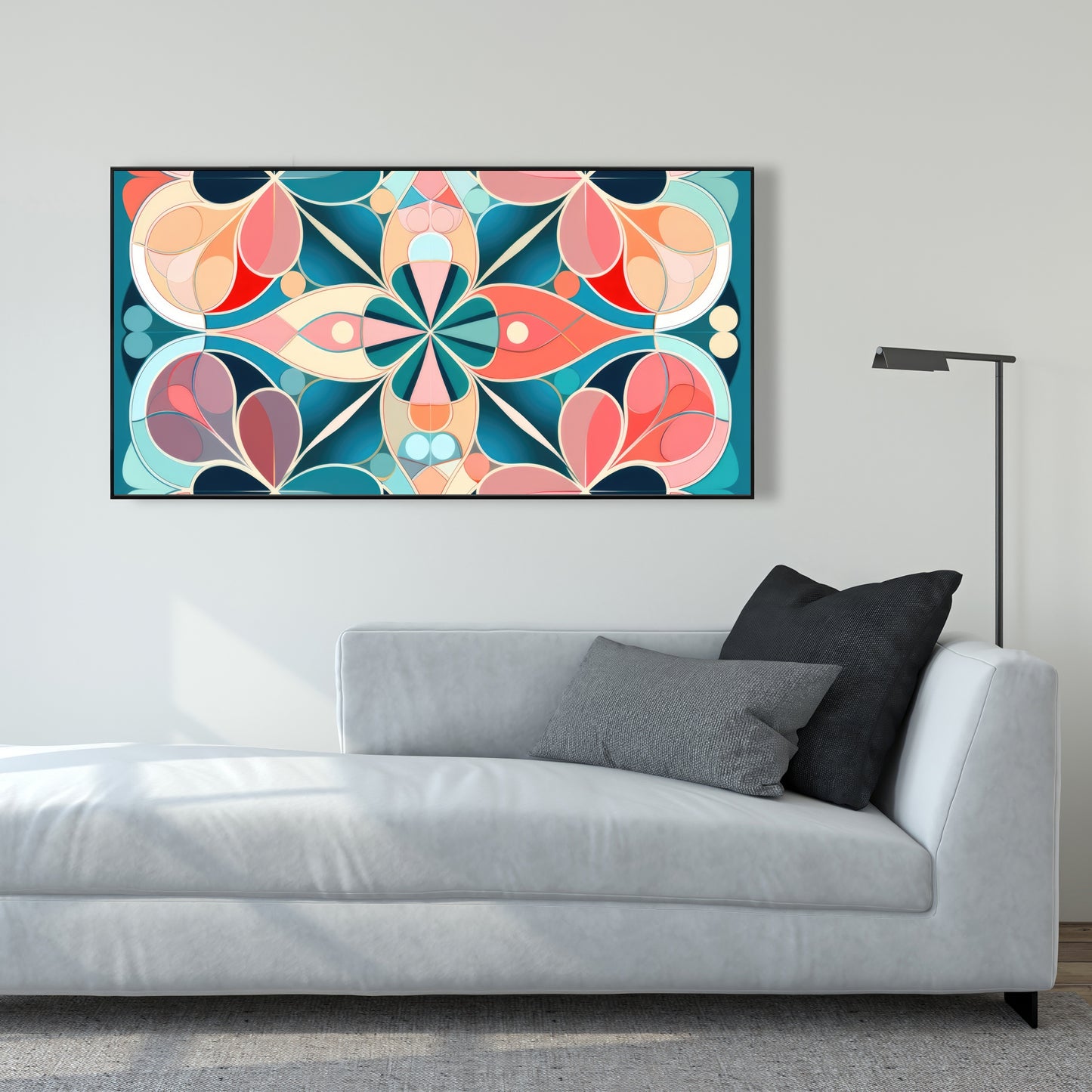 Mandala - 36"x36" Framed canvas
