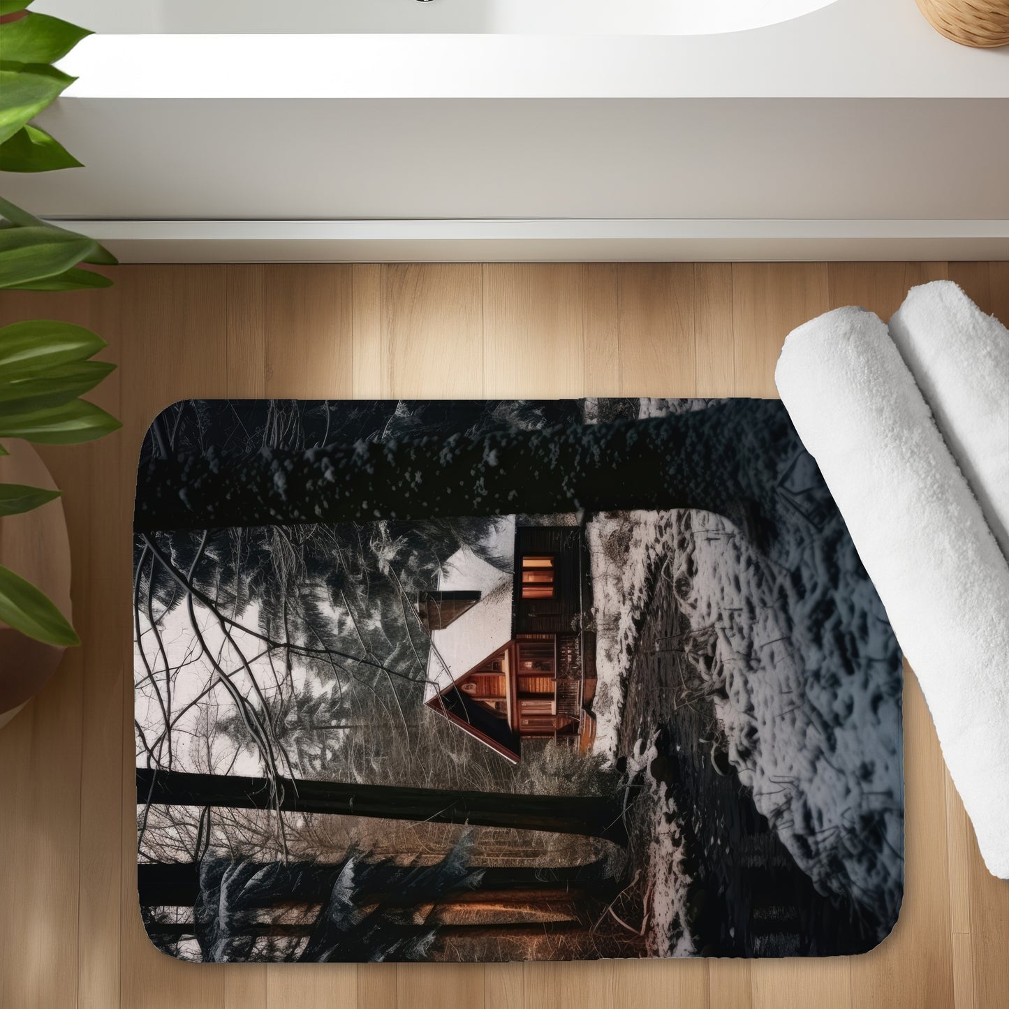 By the river - 17"x24" Bath mat