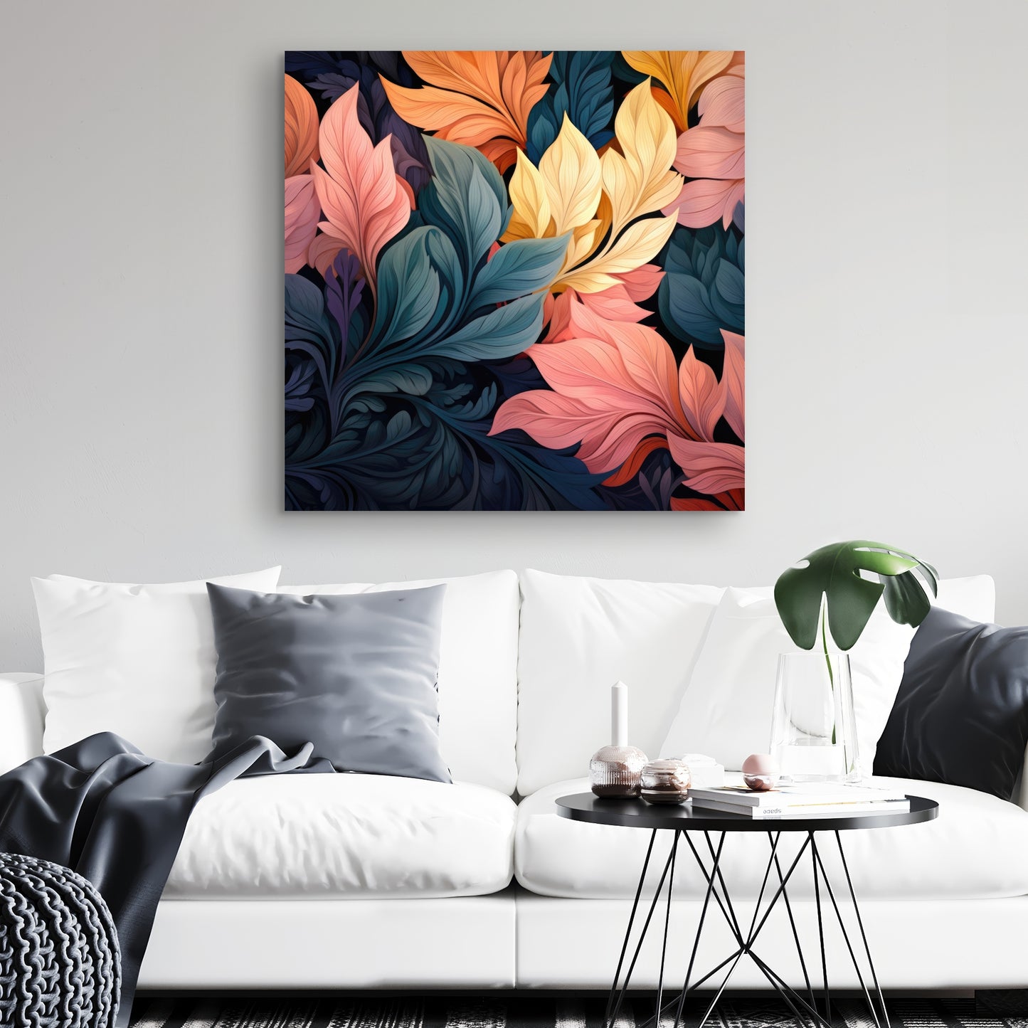 Pastel Bloom - Yellow Canvas Art for Home Decor | Brighten Up