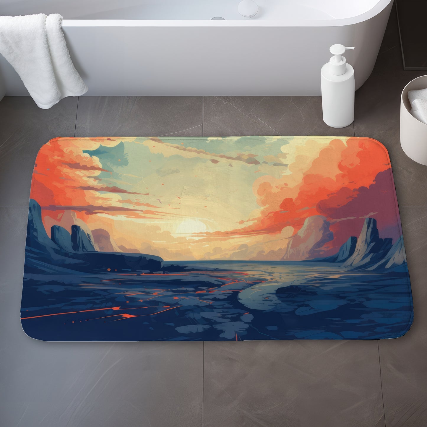 Finally Light Coral Bath Mat | Stylish Home Decor Accent