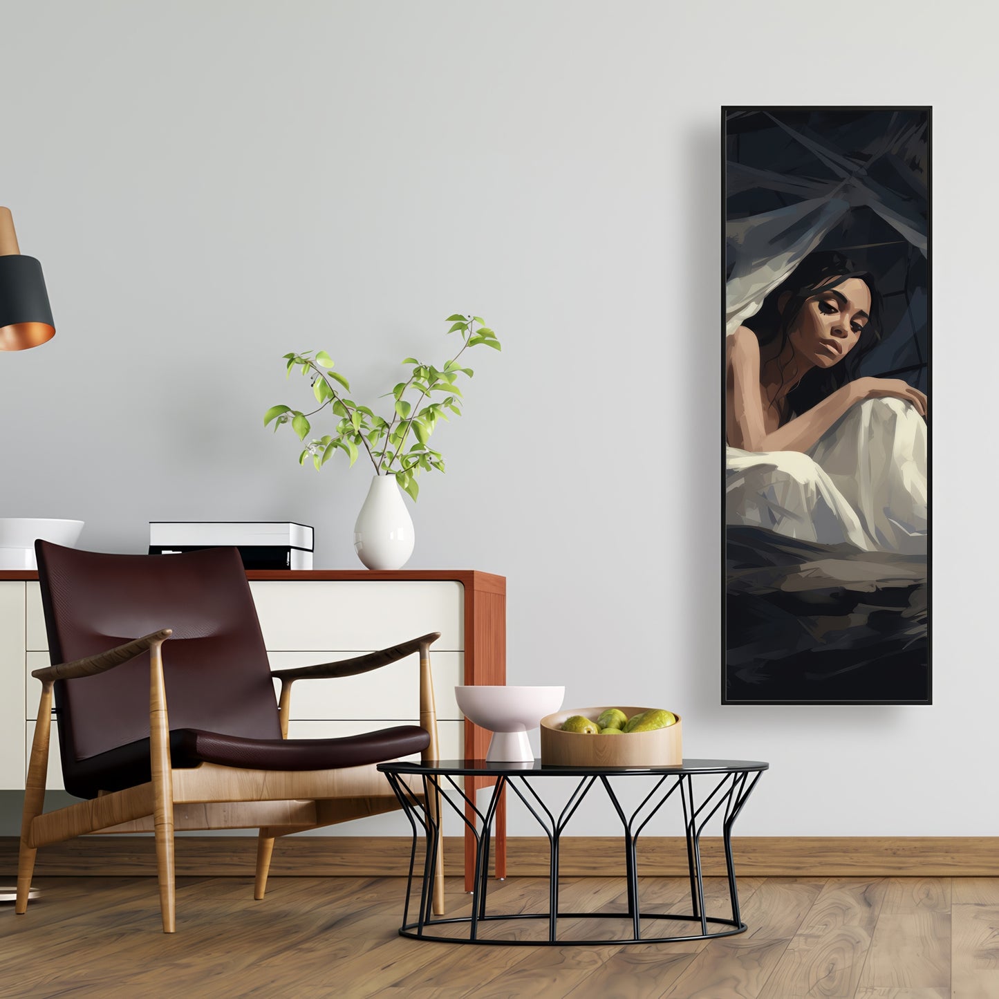 Cocooned - 36"x36" Framed canvas