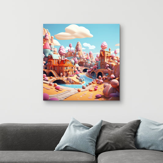 Sweet kingdom Pink Canvas - Stylish Home Decor Accent