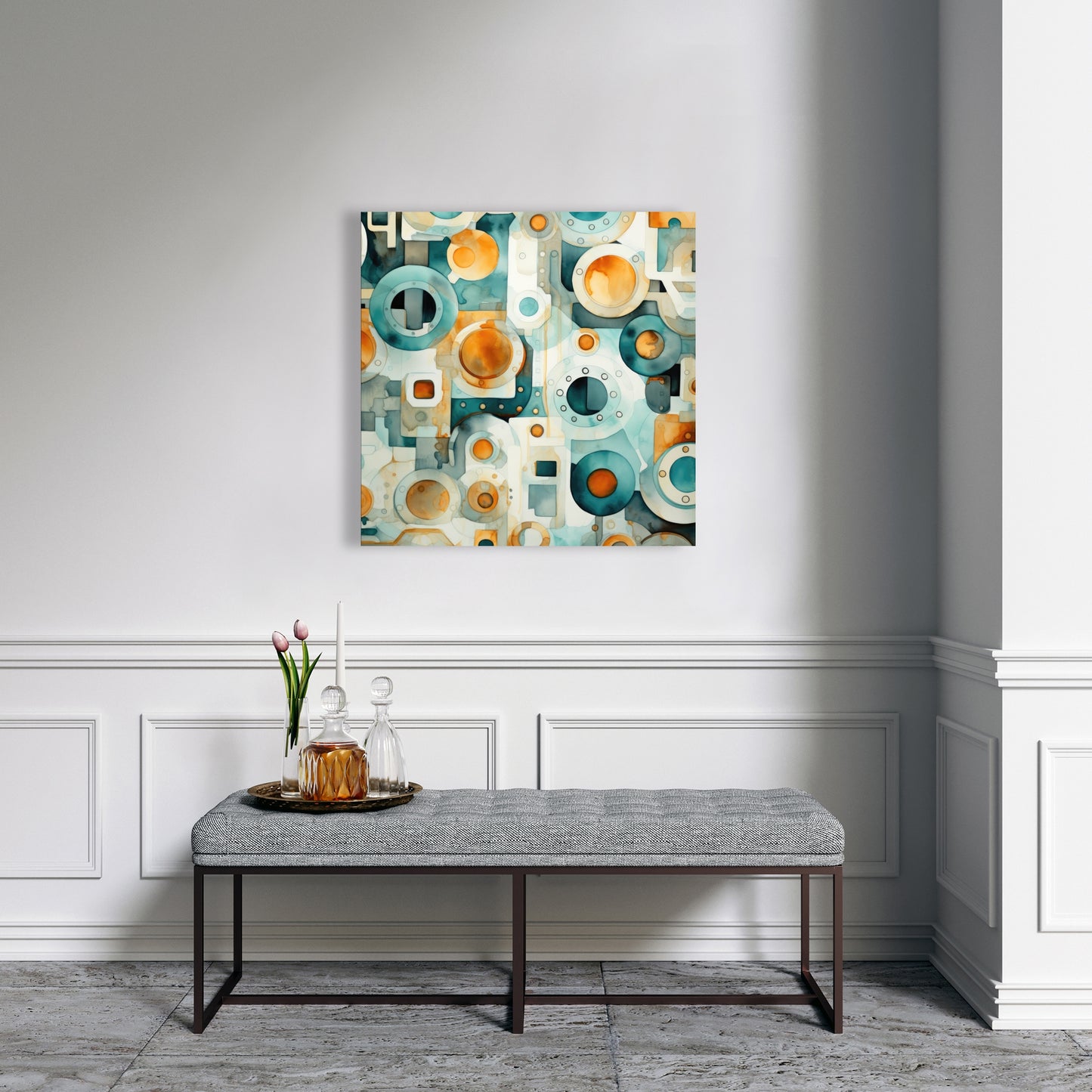 Decomposed porthole - 32"x32" Canvas