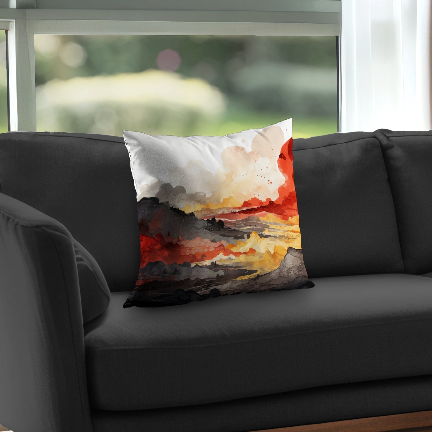 Scolding land - Throw Pillow