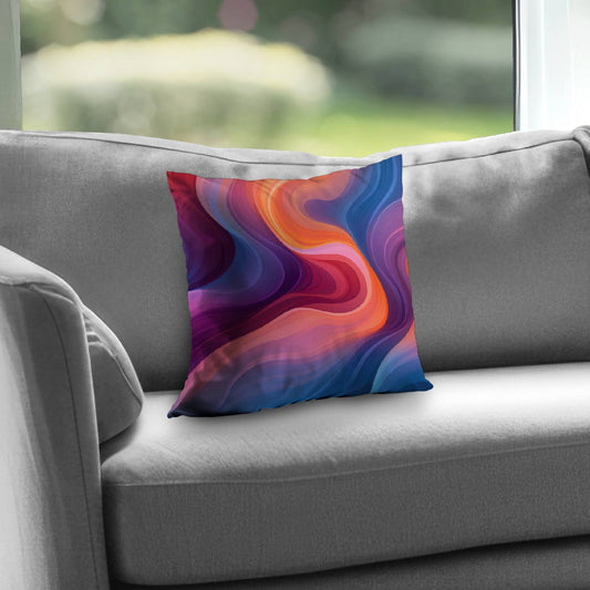 Purple Haze - Orange Poly Twill Throw Pillow Insert | Home Decor