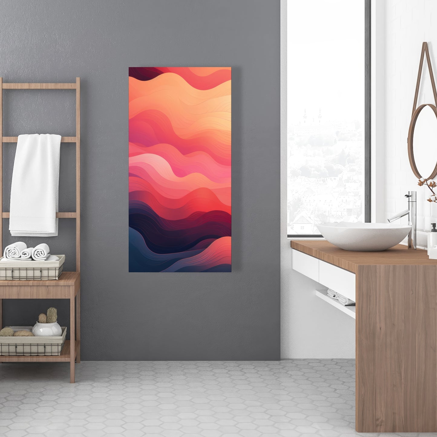 Ethereal Smoke - Pink Canvas Art for Elegant Home Decor