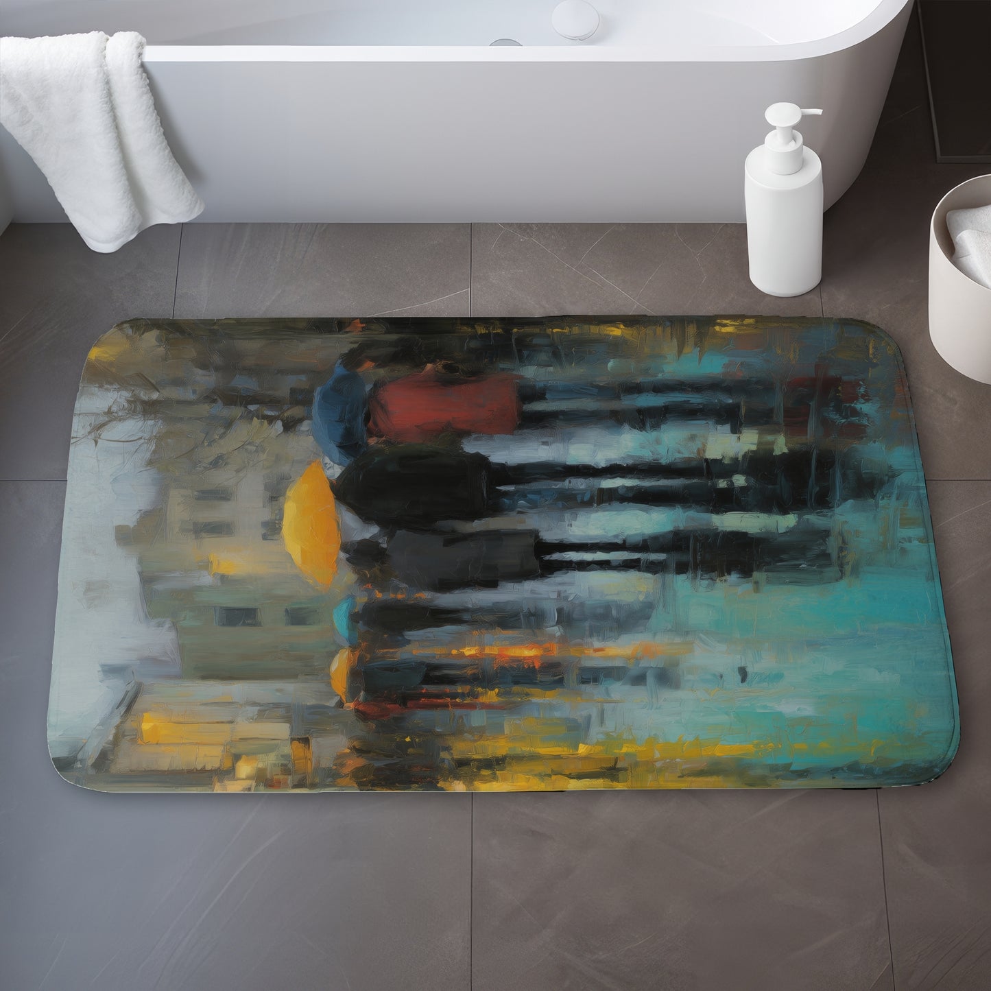Rainy day - 17"x24" Bath mat