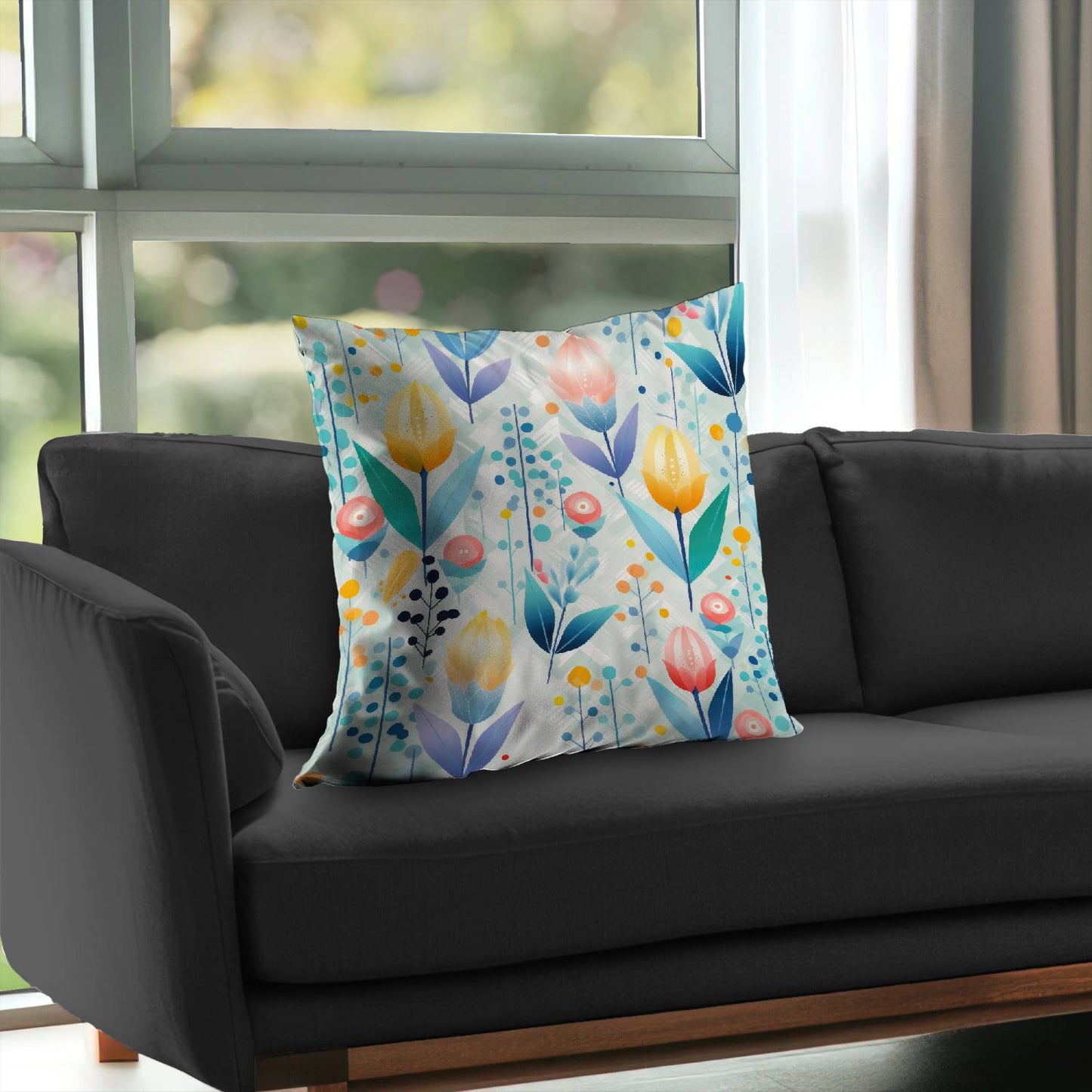Calming Scents Orange Poly Twill Throw Pillow - Home Decor Insert