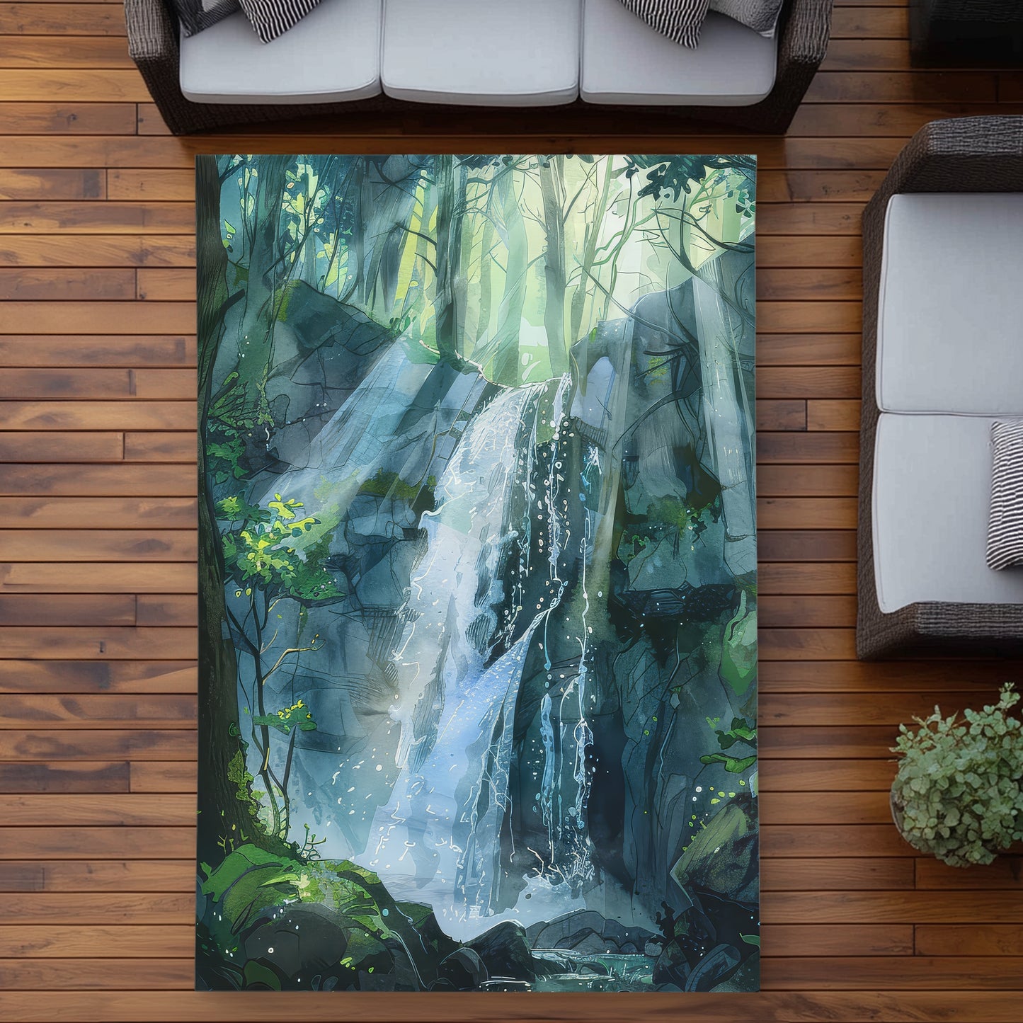 Sleeping Fall Outdoor Area Rug | Stylish Home Decor Solution