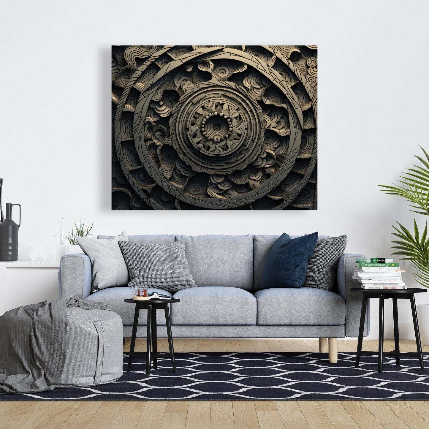 Cycles White Canvas | Elegant Home Decor for Any Room