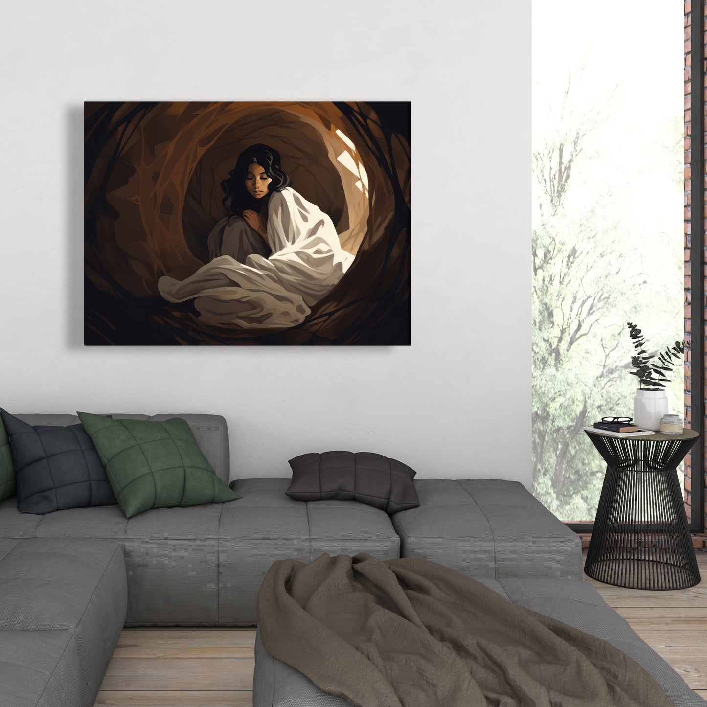 Warm embrace - 32"x32" Canvas