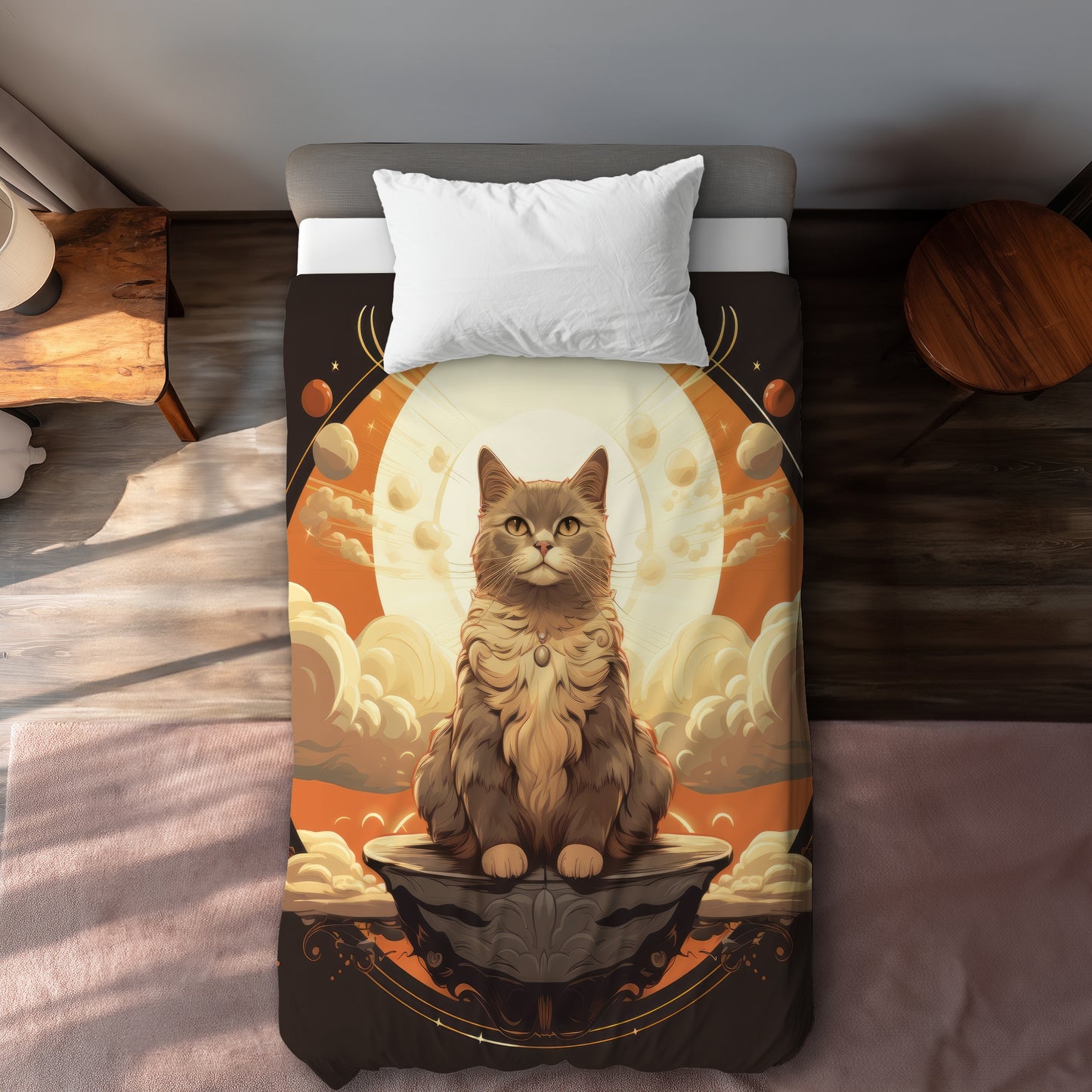The Overlord - Housse de couette blanche pour une décoration intérieure élégante
