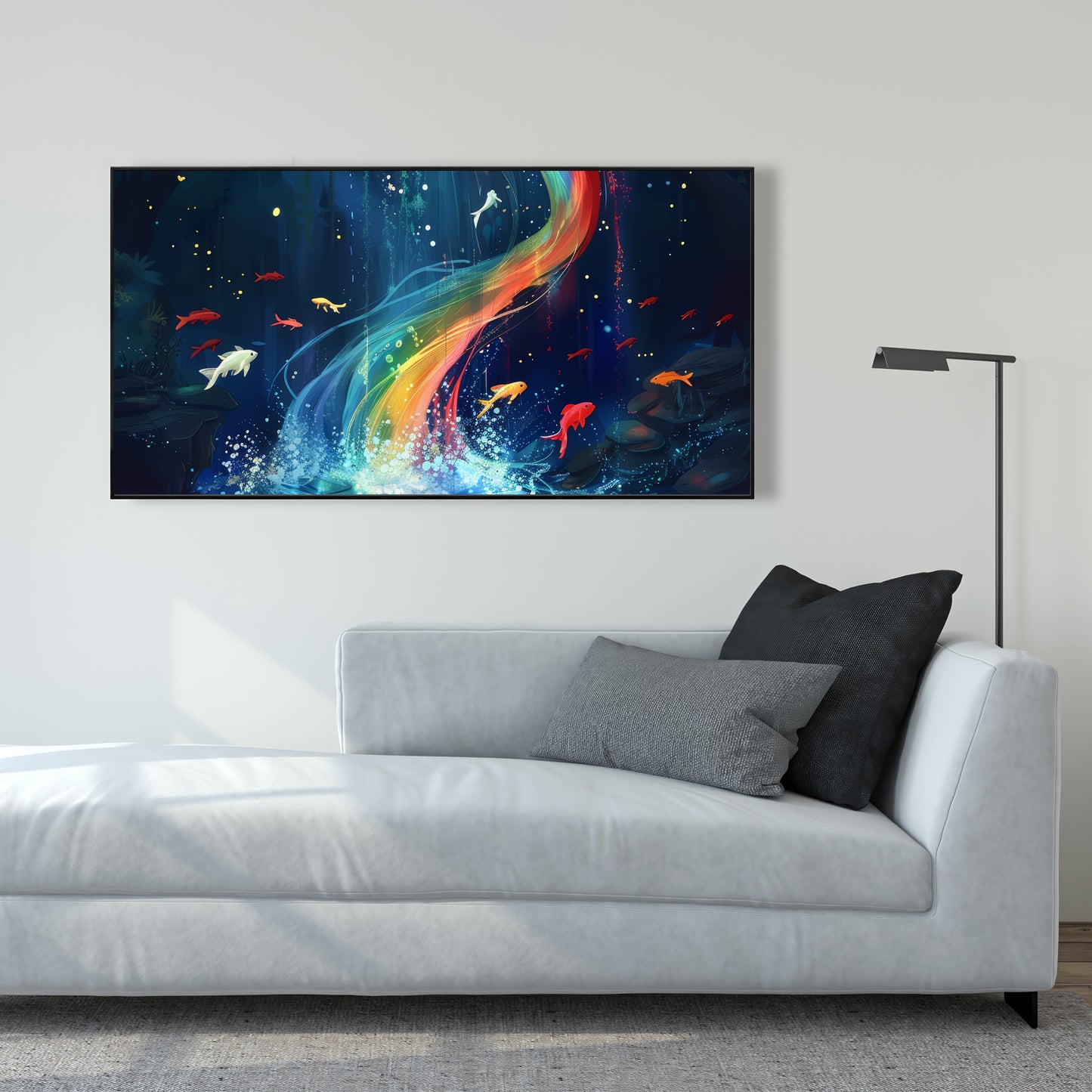 Swirl - 36"x36" Framed canvas