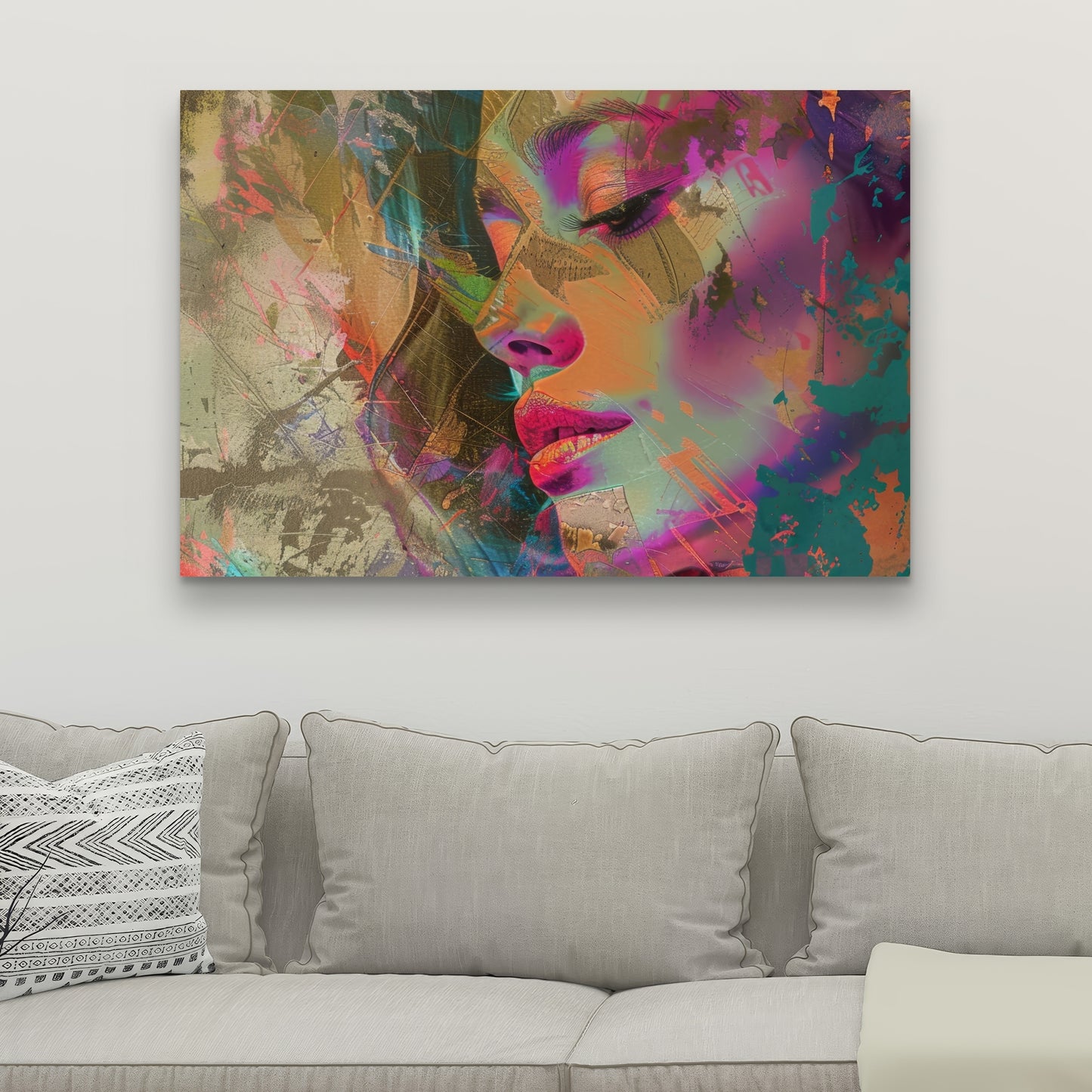 Grunge look - 32"x32" Canvas