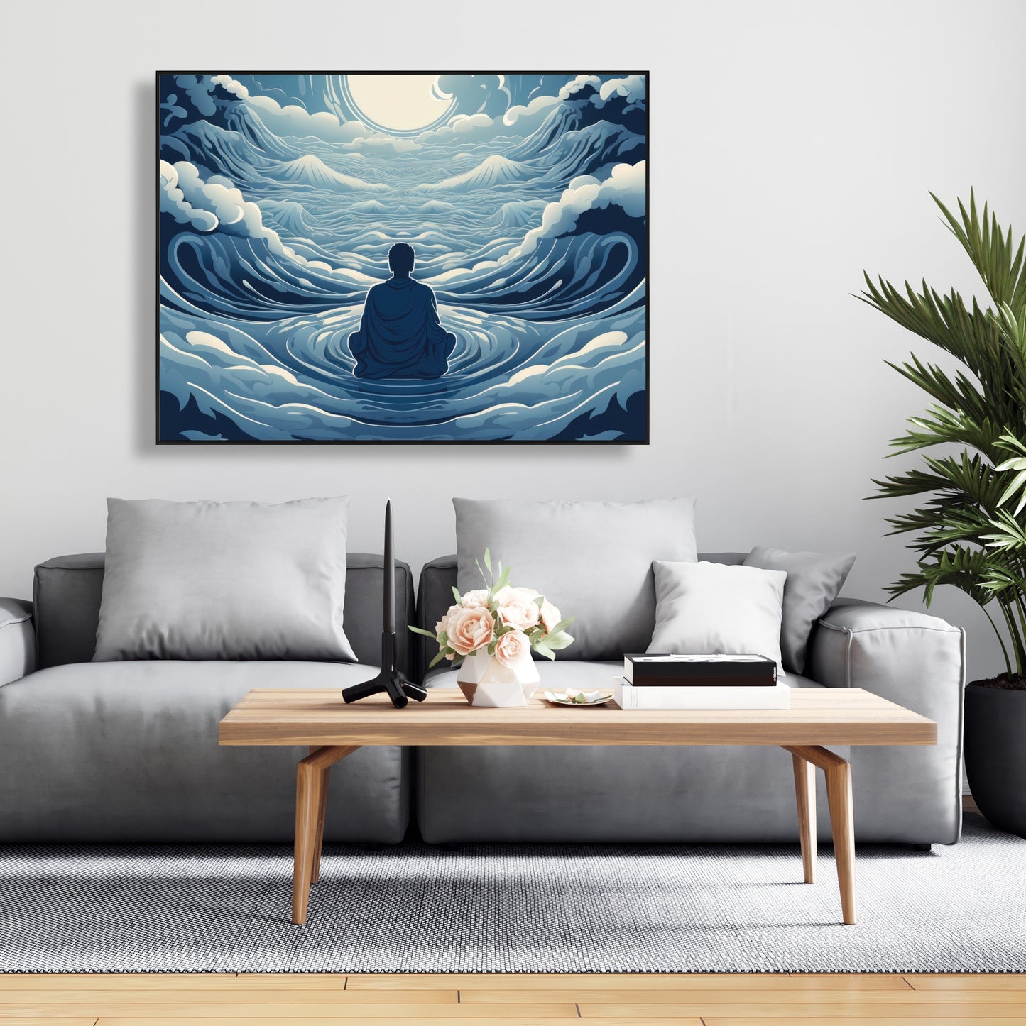 Infinite wisdom - 36"x36" Framed canvas