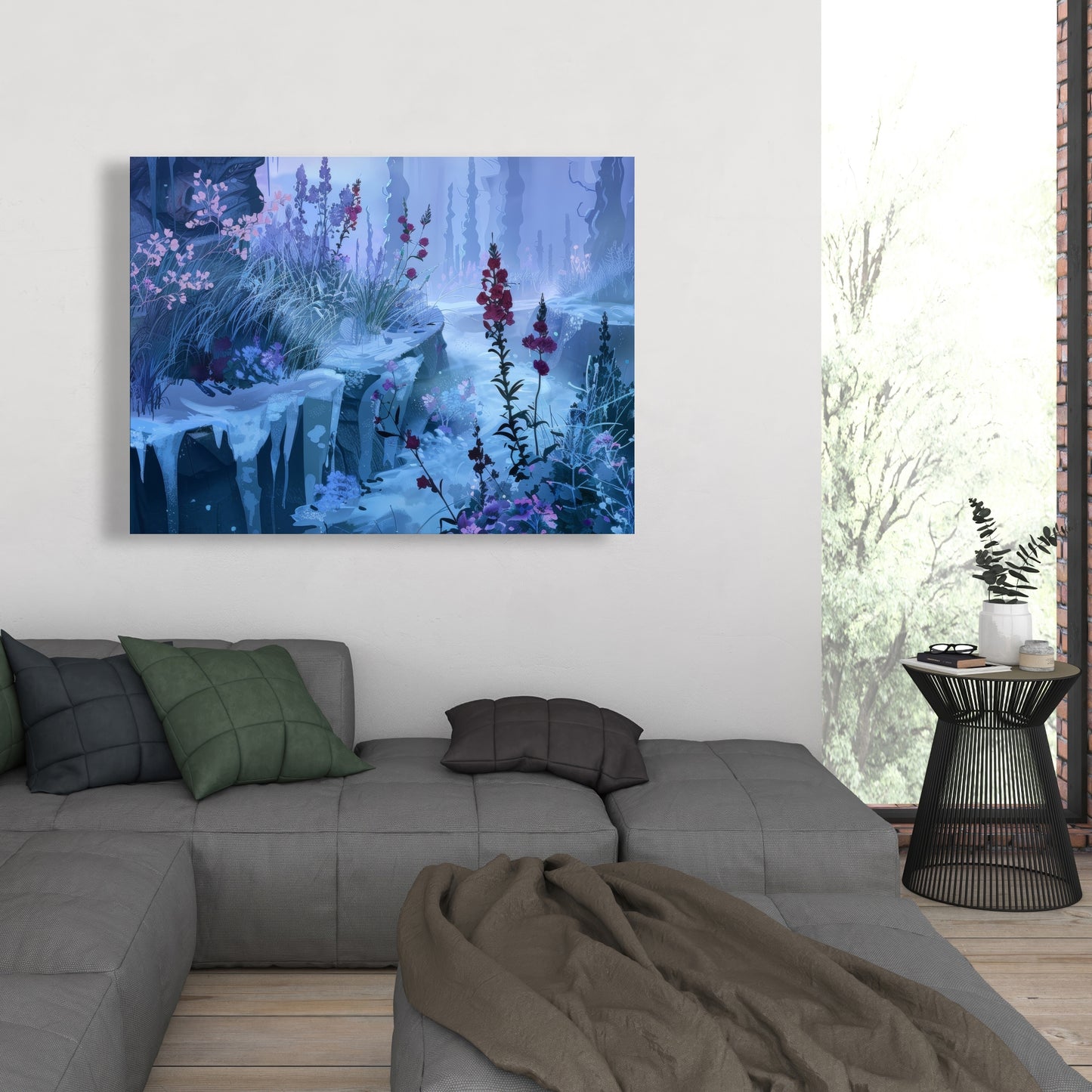 Valley of ice - 32"x32" Canvas