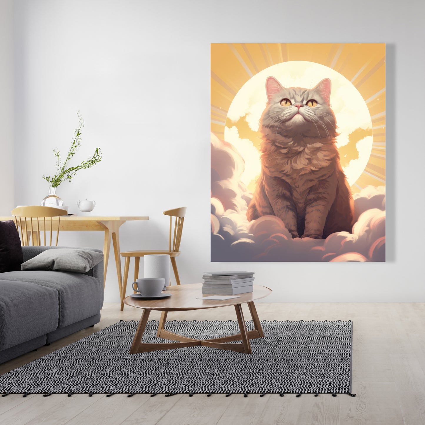 Intangible purr - 32"x32" Canvas