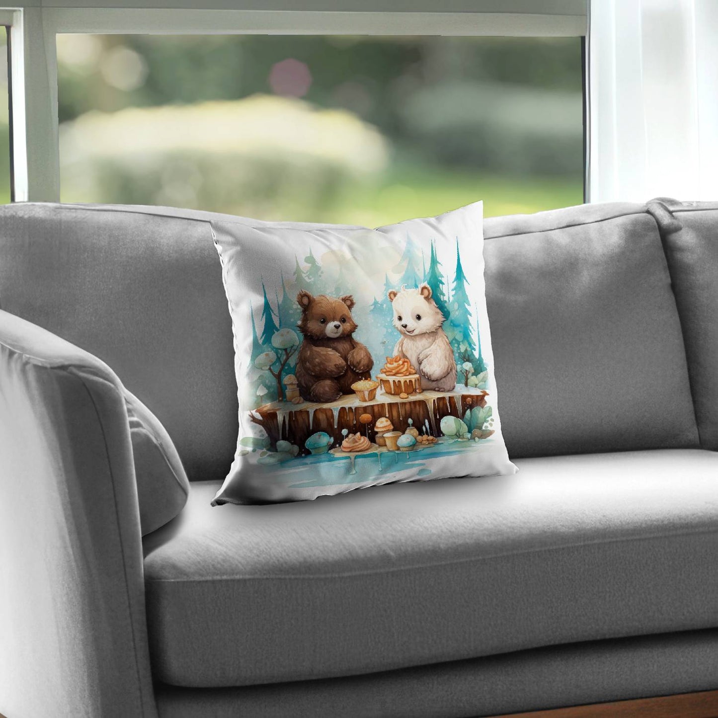 The dessert Turquoise Poly Twill Throw Pillow Insert | Home Decor