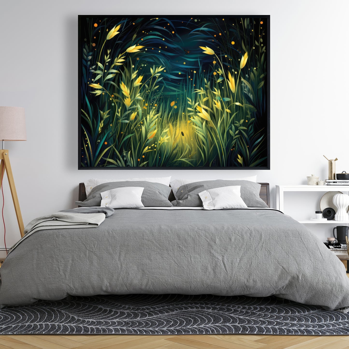 Lit plains - 36"x36" Framed canvas