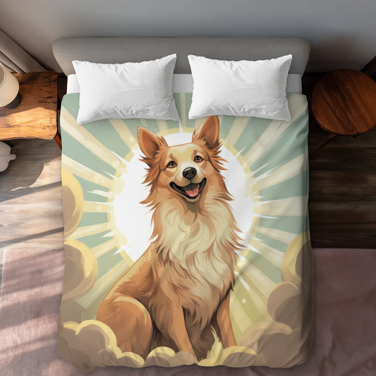 Who's a good boy - Gray Duvet Cover for Stylish Home Decor