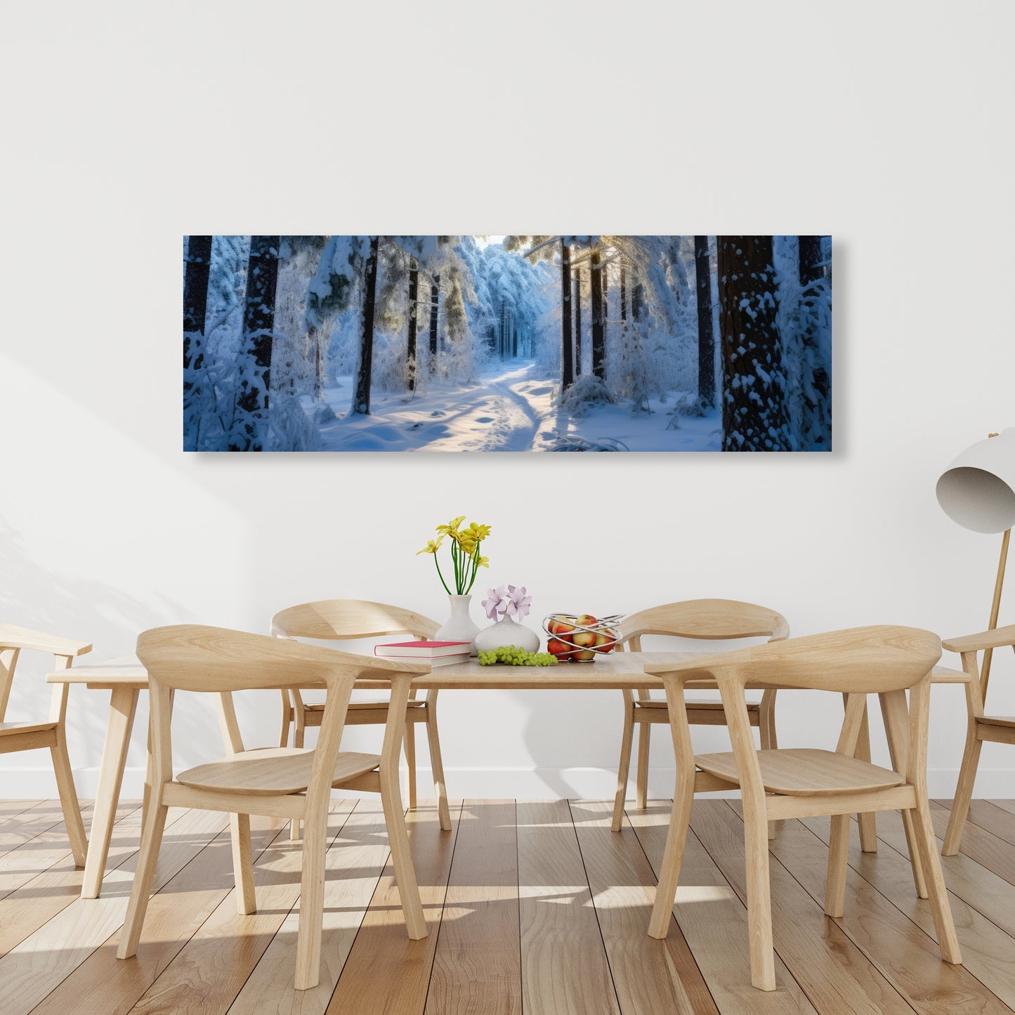 Snowy path - 32"x32" Canvas