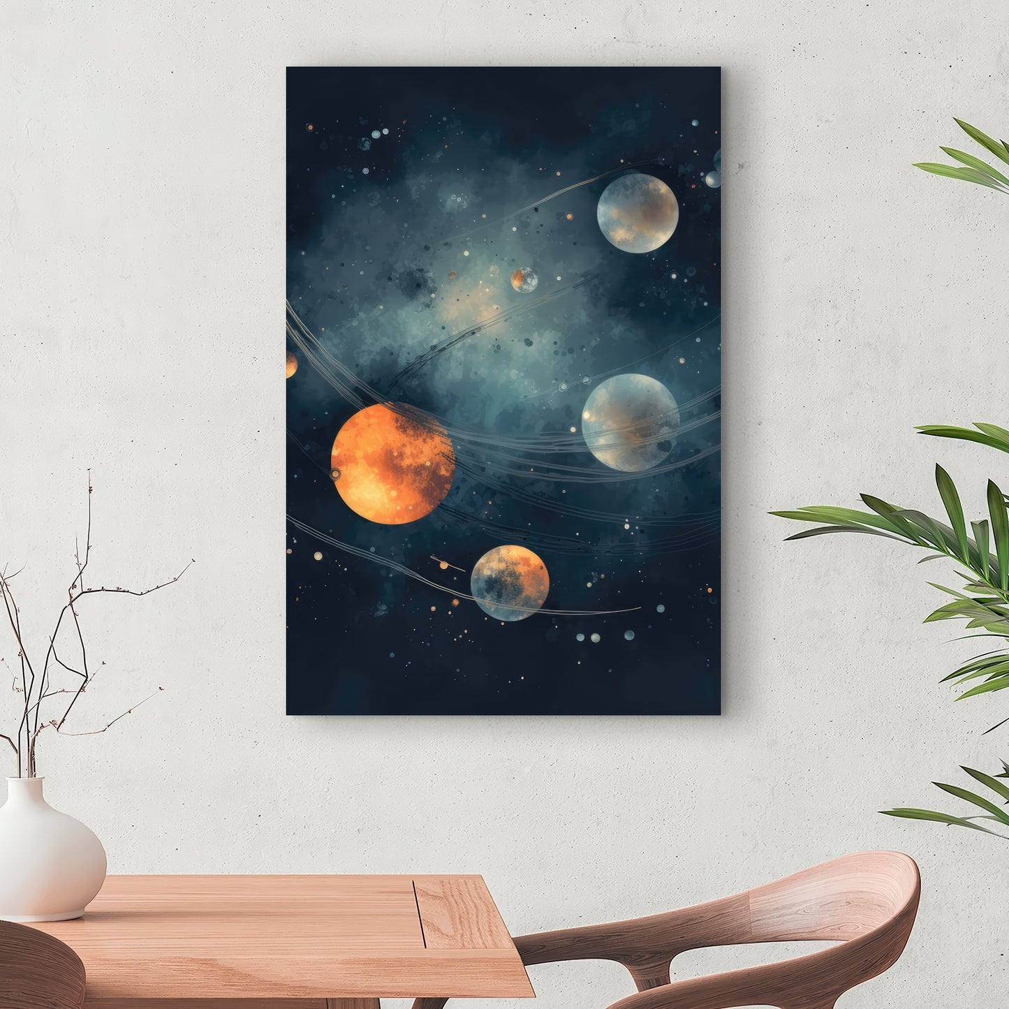 Deep Exploration Blue Canvas | Stunning Home Decor Art