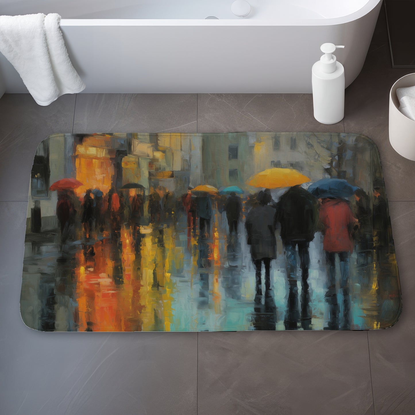Rainy day - 17"x24" Bath mat