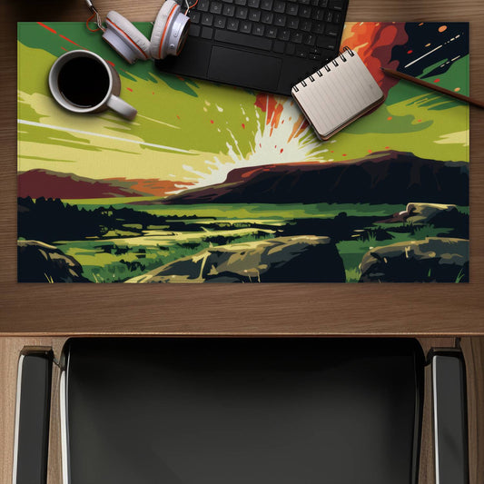 The Crash - Red Gaming Mat for Stylish Home Decor