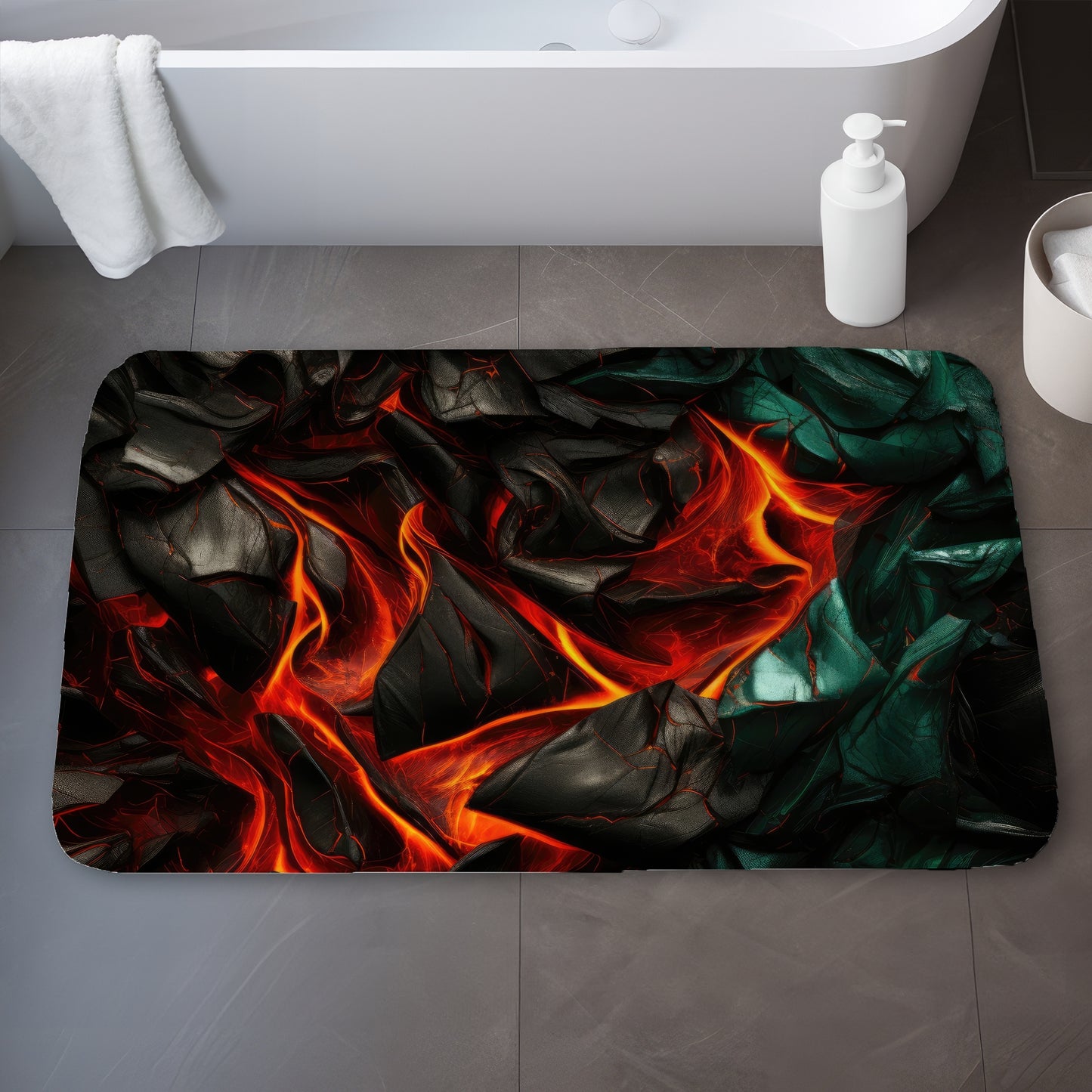 Imminent rupture - 17"x24" Bath mat