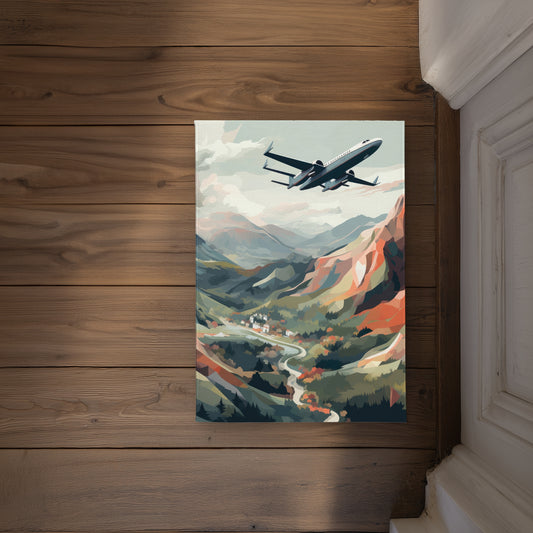 Shallow Flight Beige Indoor Outdoor Door Mat | Home Decor