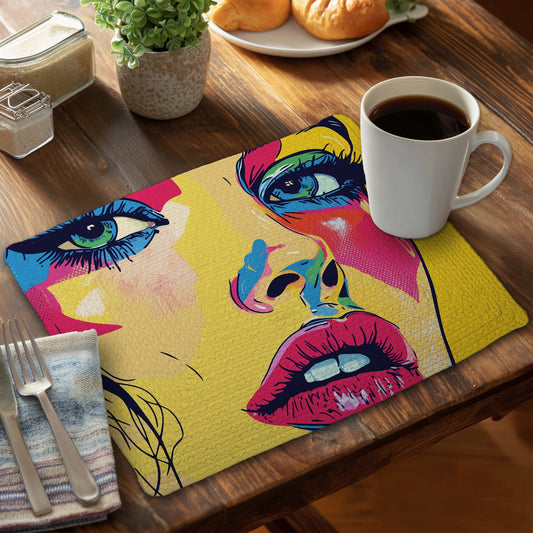 Glaze - Set de table en polyester tressé 14"x18"