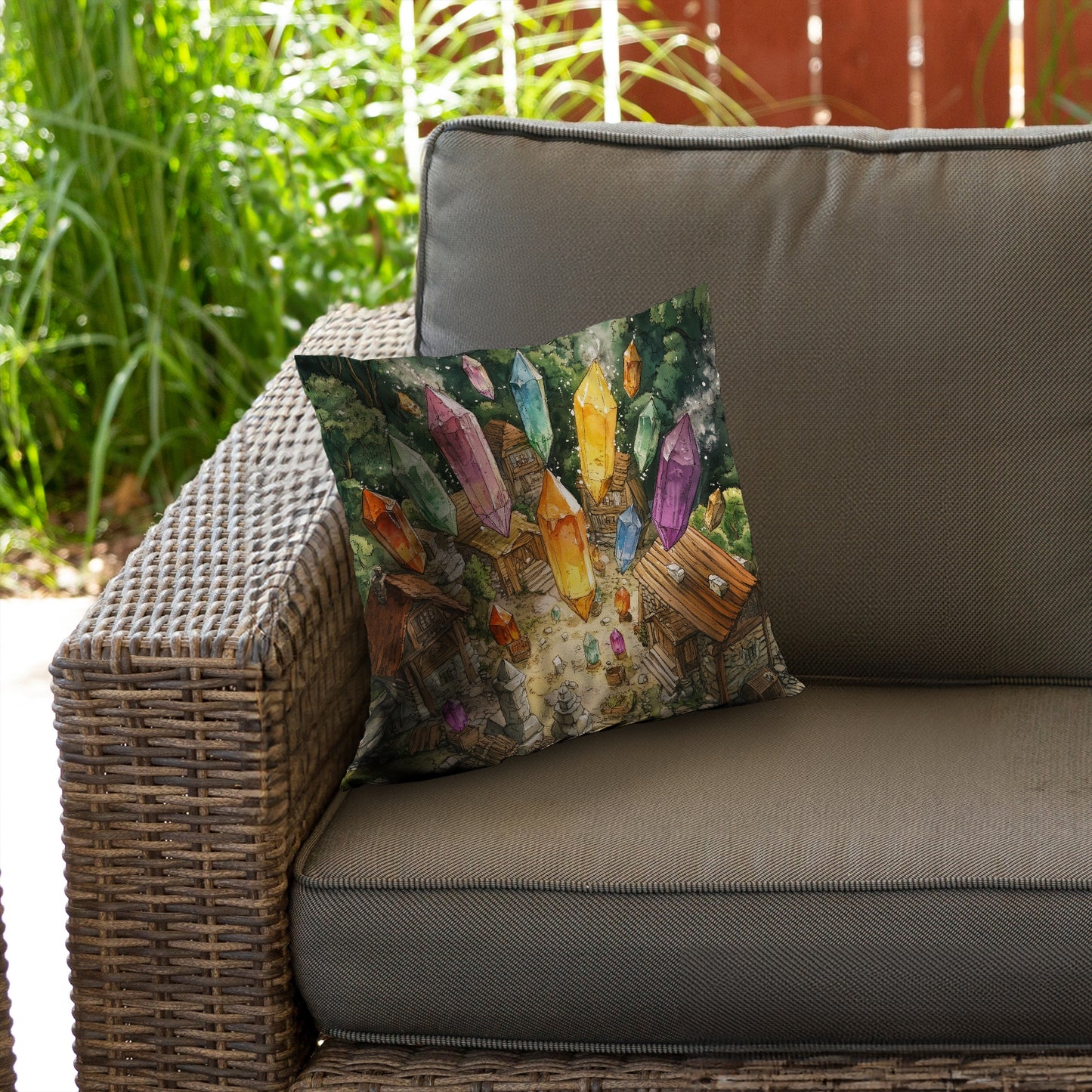 From above - Throw Pillow