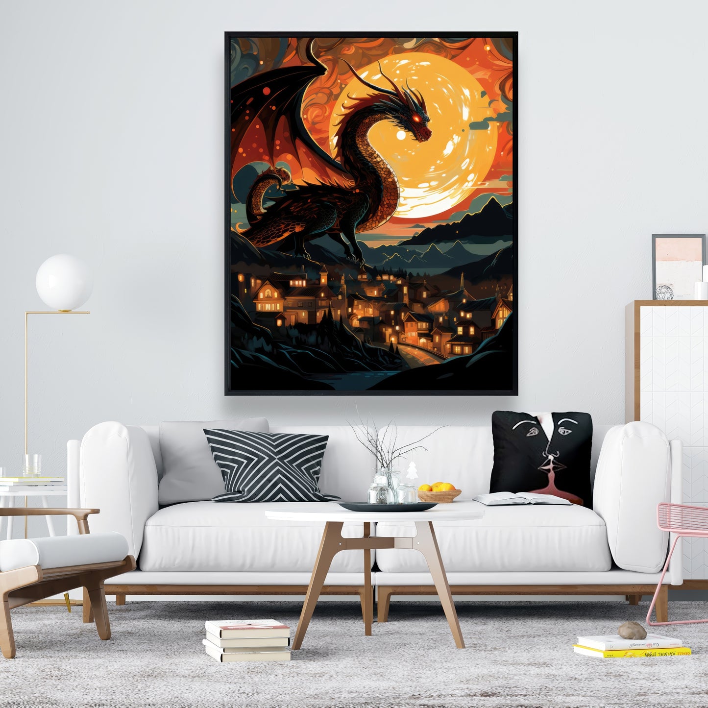 Imminent destruction - 36"x36" Framed canvas