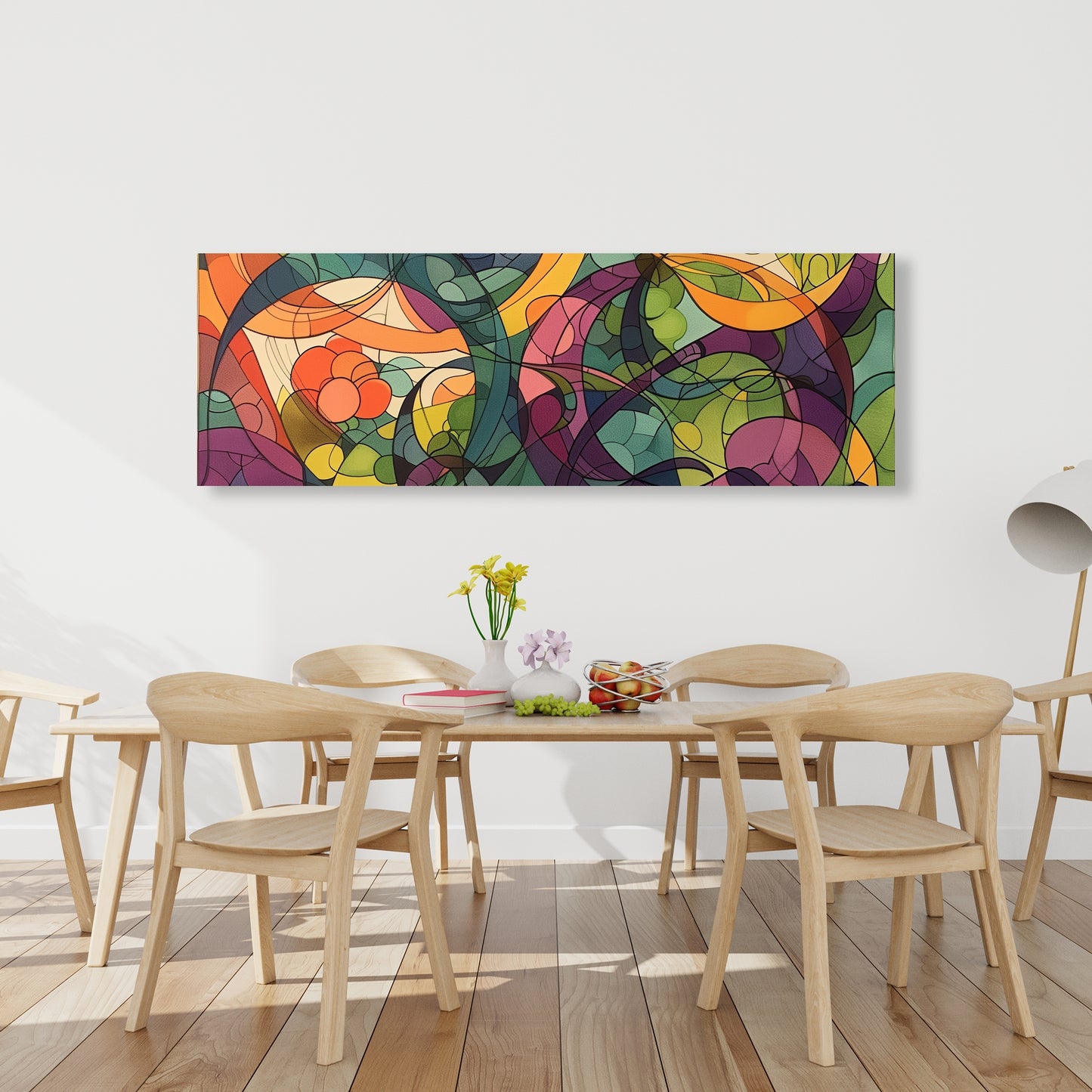 Converge - Purple Canvas Wall Art for Home Decor