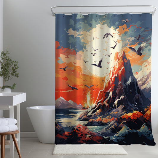 Towards danger - Shower Curtain