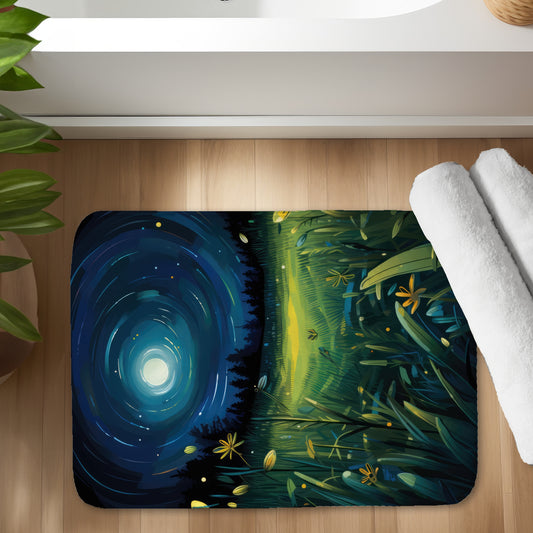 Between grass blades - 17"x24" Bath mat