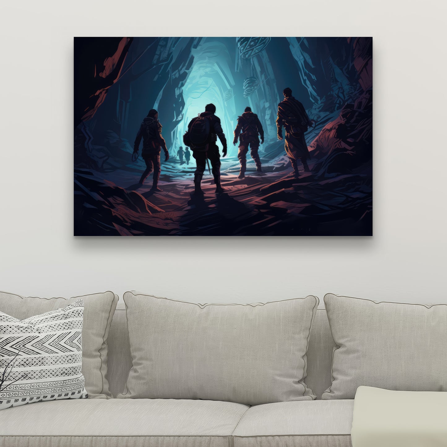 Secret Society - White Canvas for Elegant Home Decor