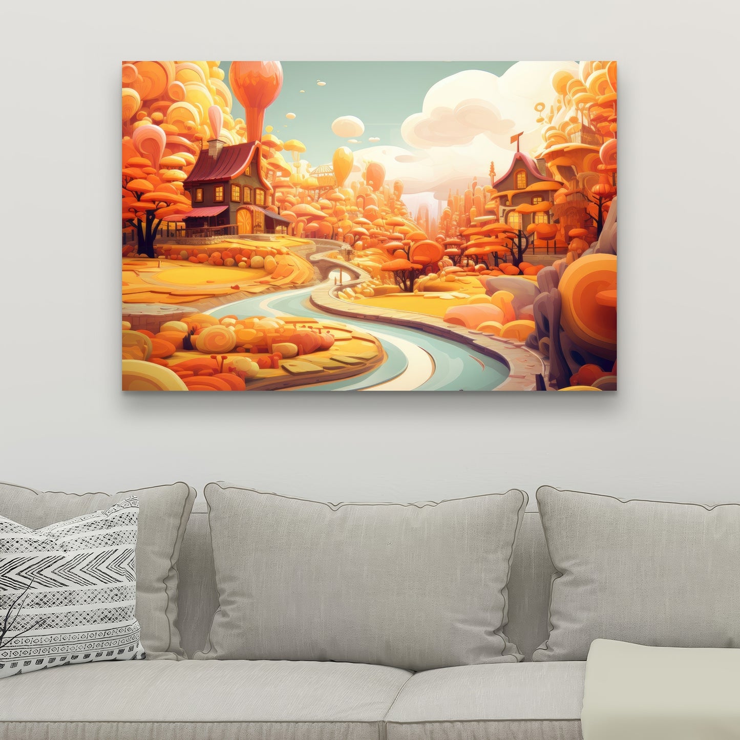 Honey land - 32"x32" Canvas