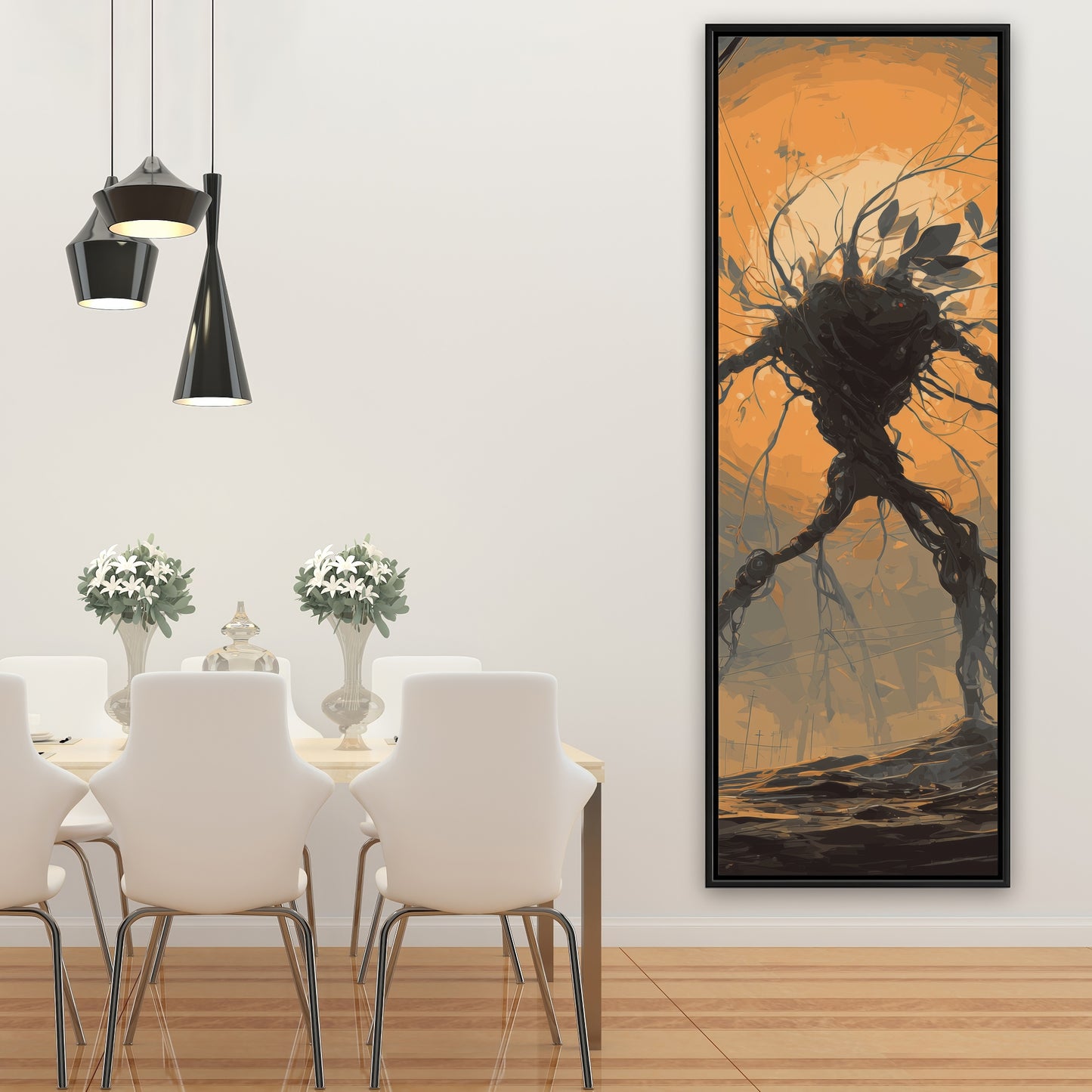 Final warning - 24"x24" Framed canvas