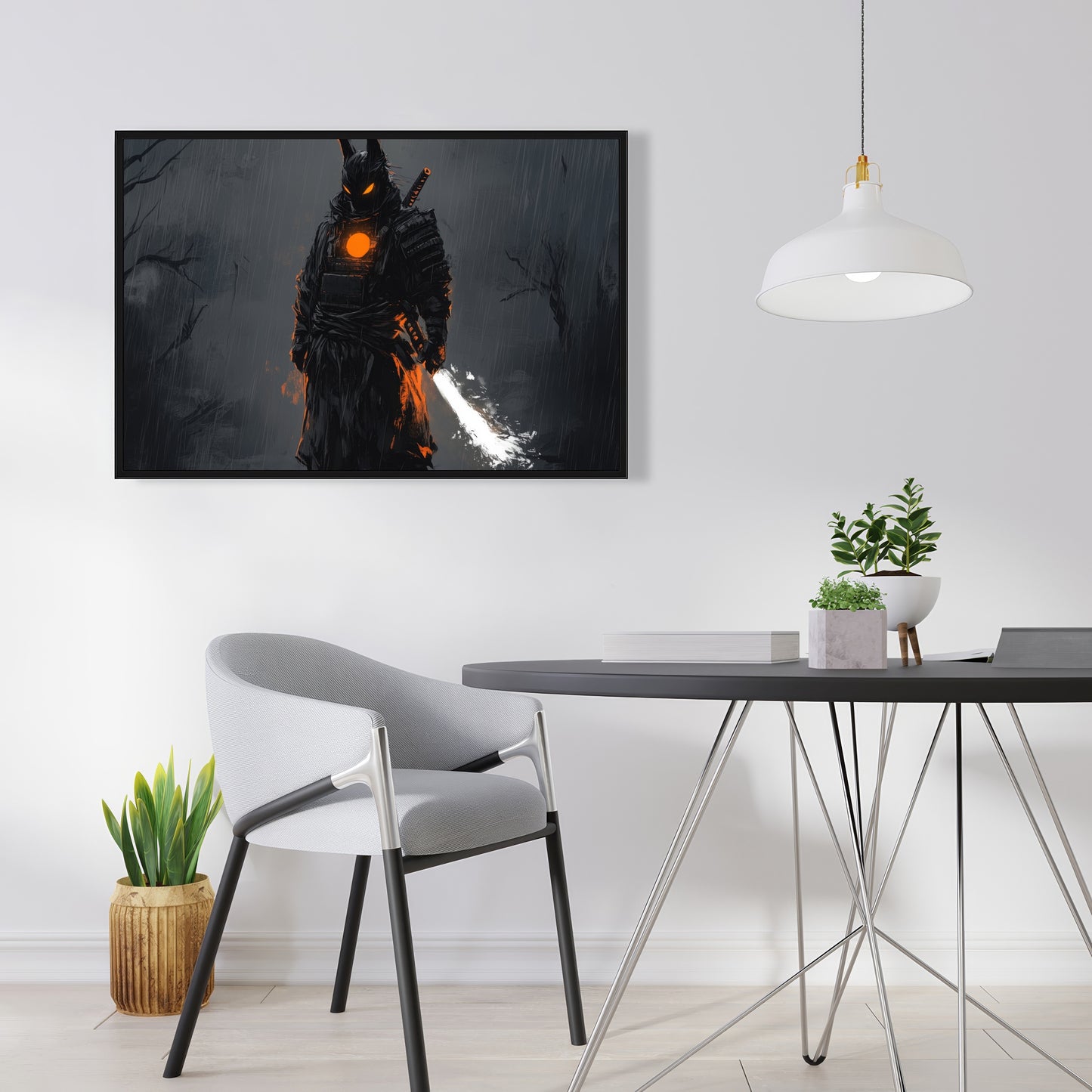 Blazing - 24"x24" Framed canvas