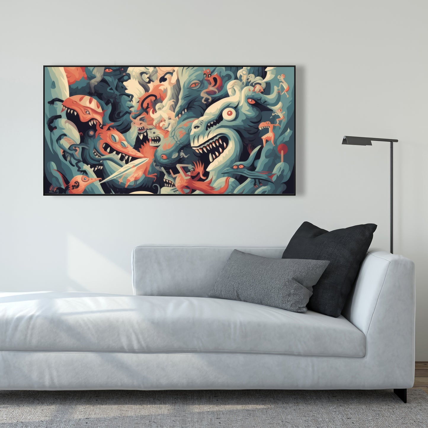 Before time - Framed Canvas - Print on demand
