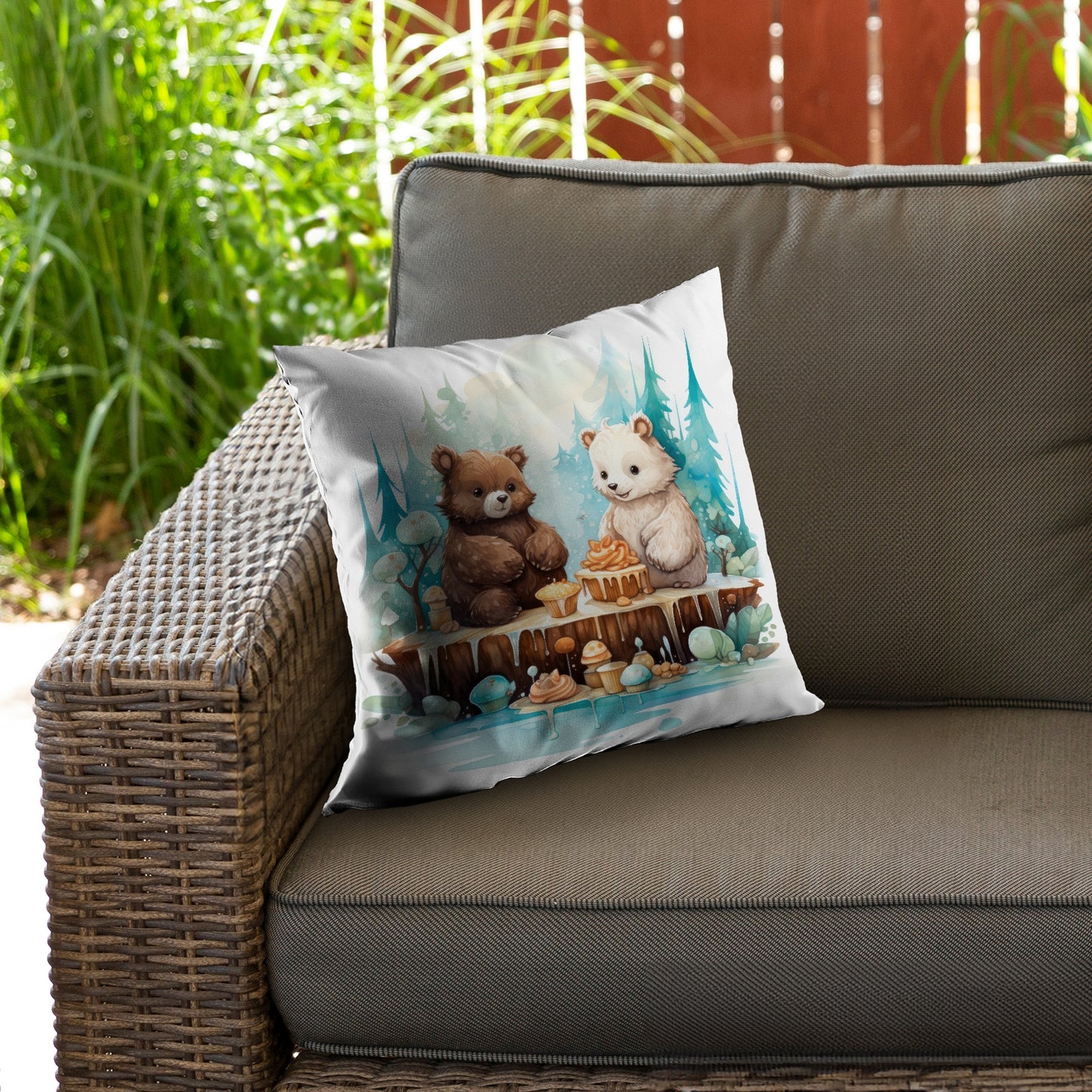 The dessert Turquoise Poly Twill Throw Pillow Insert | Home Decor