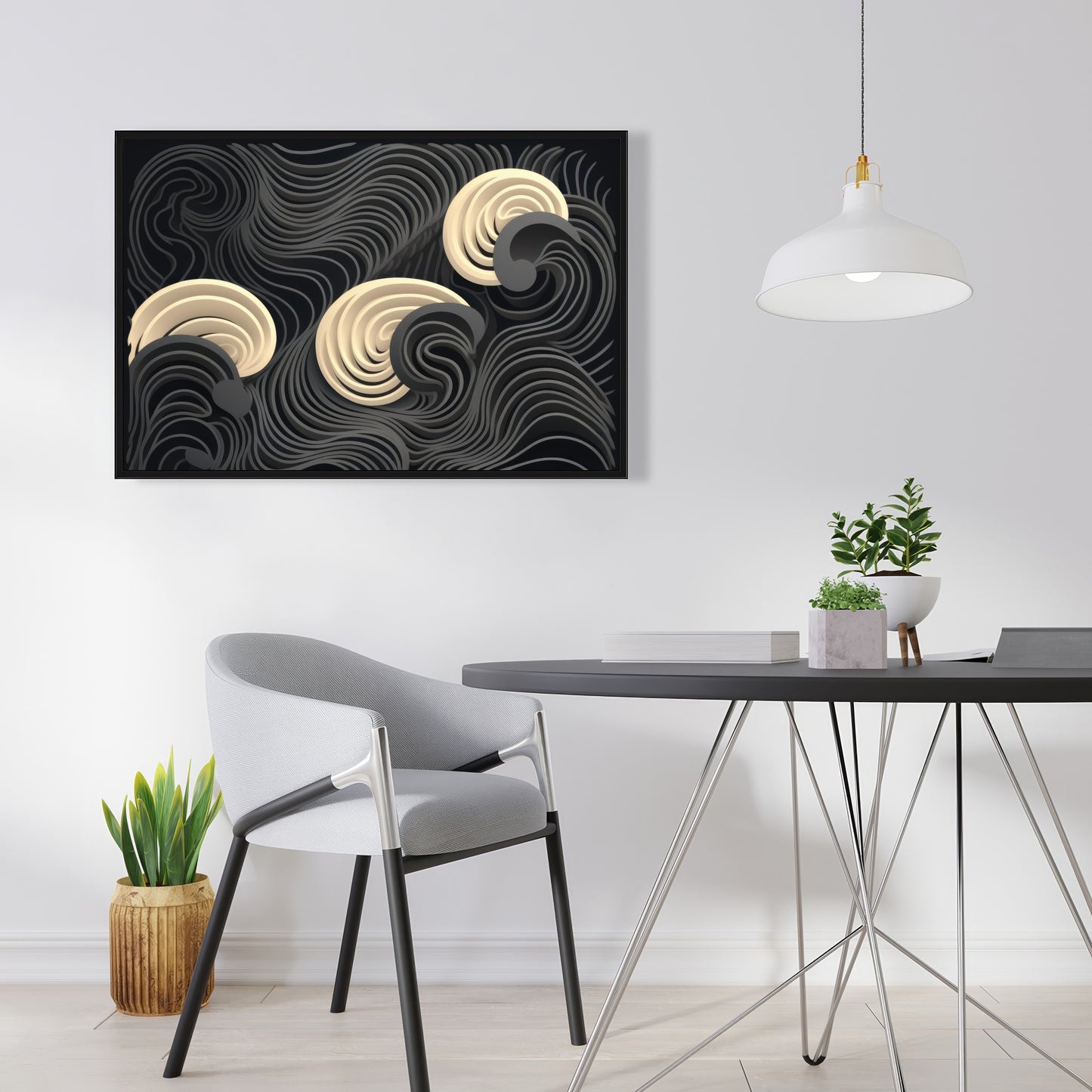 Layers - 36"x36" Framed canvas