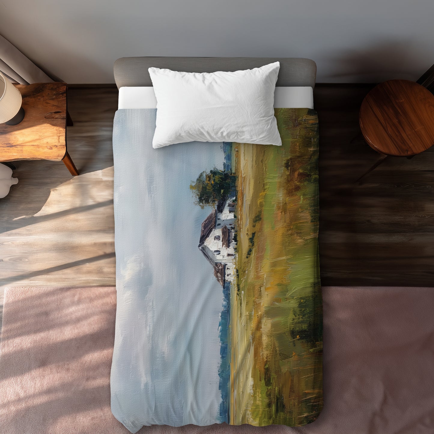 Marsh Yellow Duvet Cover - Stylish Home Decor Accent