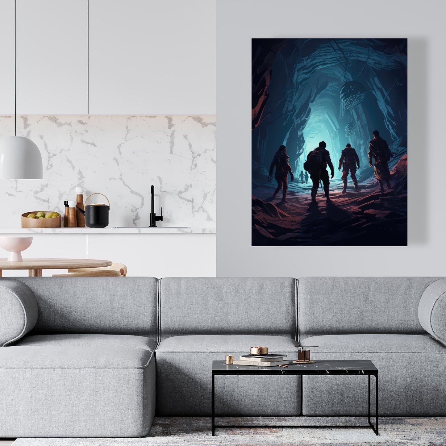Secret Society - White Canvas for Elegant Home Decor