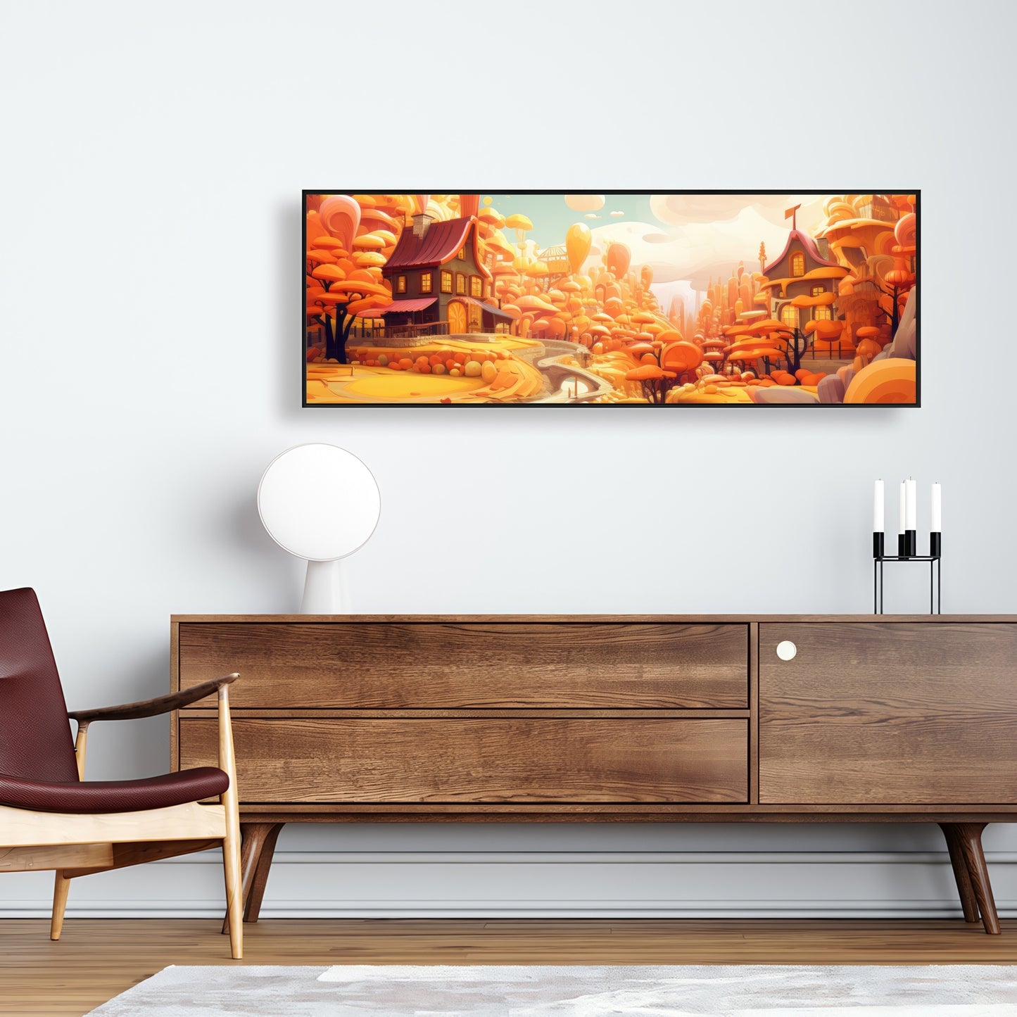Honey land - 36"x36" Framed canvas